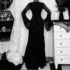 Square Collar Corset Flare Maxi Dress