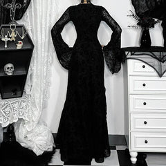 Square Collar Corset Flare Maxi Dress