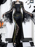 High Waist Bandage Corset Maxi Dress