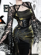 High Waist Bandage Corset Maxi Dress