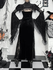 Spaghetti Strap Lace Patchwork Maxi Dress