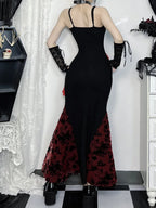 Tassel Spaghetti Strap Bodycon Maxi Dress