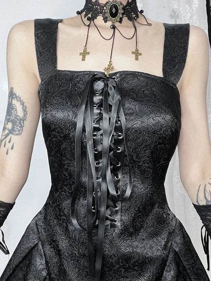 Coquette Bandage Corset Midi Dress