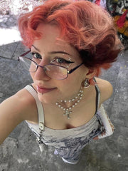 Emo Y2K Butterfly Printed High Waist Maxi Dress