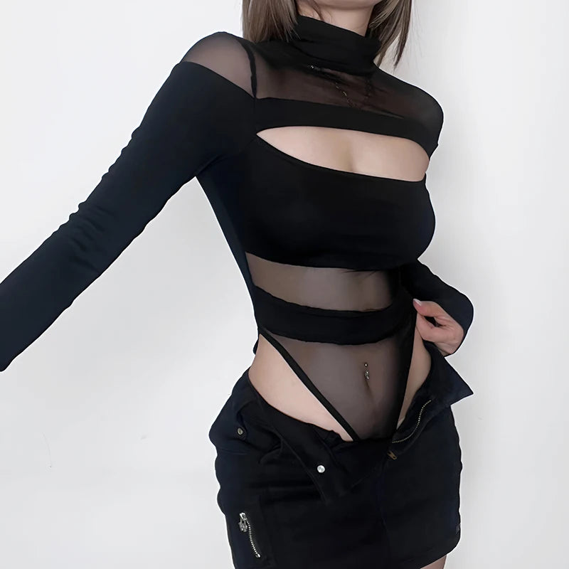 Mesh Bodysuit Knit Top Main image