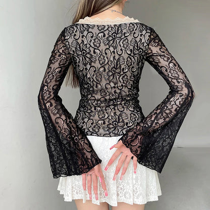 Bow V-neck Knit Top