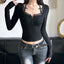 Bow Stitched Knit Top