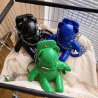 Cartoon Cute Luxury Designer Bear Doll Fashion Chain Phone Bag Halloween
