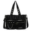 Gothic Punk Rock Black Pu Leather Hollow Out Pentagram Dark Cosplay Bag / (30Cm Halloween