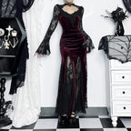 Gothic Plaid Formal Mini Maxi Dress