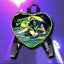 Fashion Gothic Y2K Heart Punk Mini Rock Grunge Crossbody Bag Backpack / 29X27X9 Cm Halloween