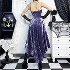 Victoria Velvet A-line Lace Midi Dress