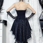 Lace Patchwork Corset Mini Dress