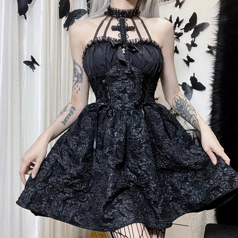 Jacquard Ruched Mini Dress Main image