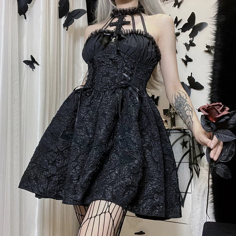 Jacquard Ruched Mini Dress