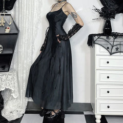 Mesh Butterfly Double Layer Midi Dress