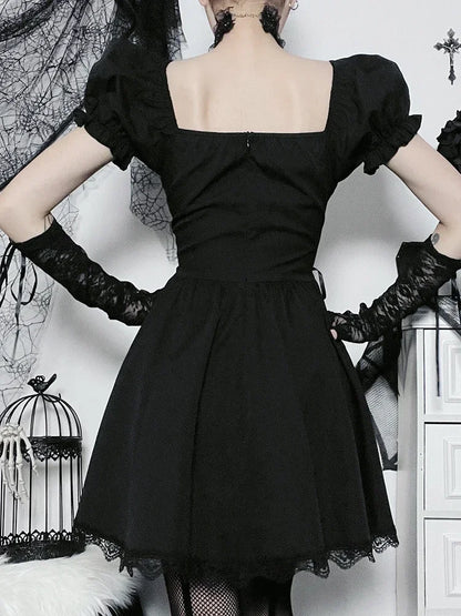 Black Bandage Corset Mini Dress