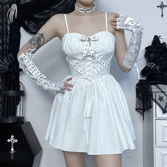 Bandage Backless Mini Dress