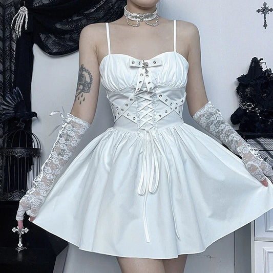 Bandage Backless Mini Dress