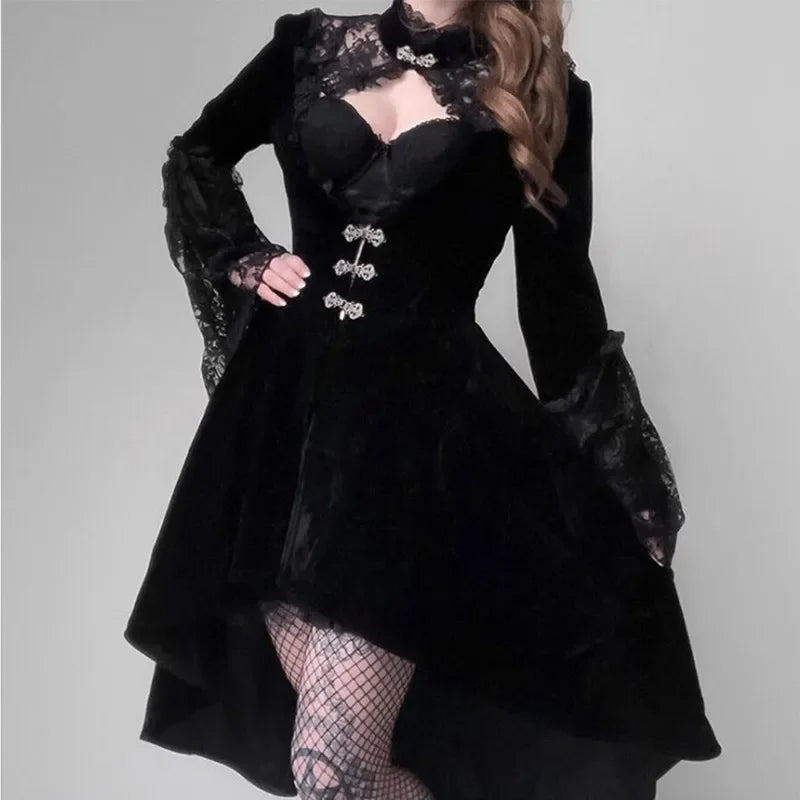 Swallow Tail Lace Mini Dress Secondary image