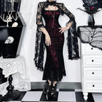 Fishtail Ruched Backless Vintage Midi Dress
