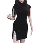 Cheongsam Style Mini Dress