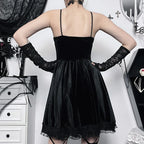 Lace High Waist Mini Dress