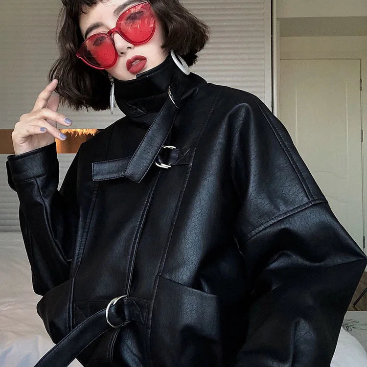 Batwing Sleeve Moto Jacket Main image