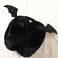 Gothic Bat Wings Rivets Earmuff