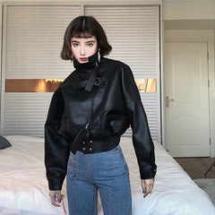 Batwing Sleeve Moto Jacket