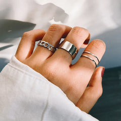 Punk Vintage Gothic Poker Ring