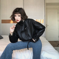 Batwing Sleeve Moto Jacket