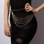 Bohemian Gothic Golden Belly Chain Belt