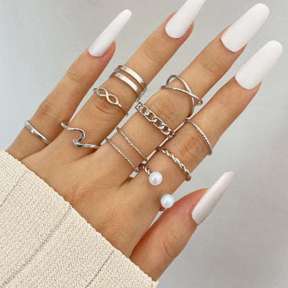 Gothic Heart Snake Animal Skull Ring