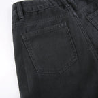 Black Baggy Denim Pants