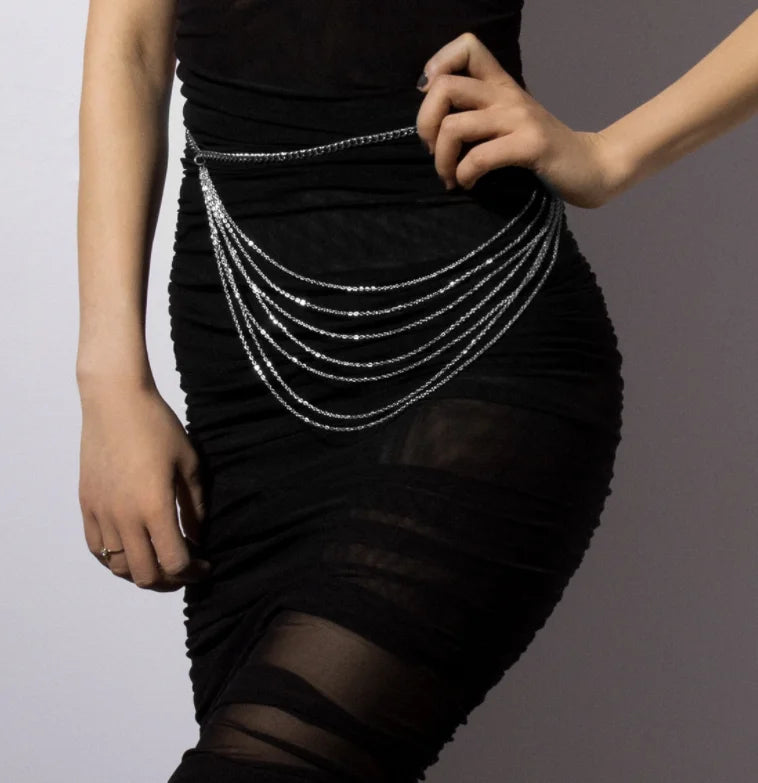 Bohemian Gothic Golden Belly Chain Belt