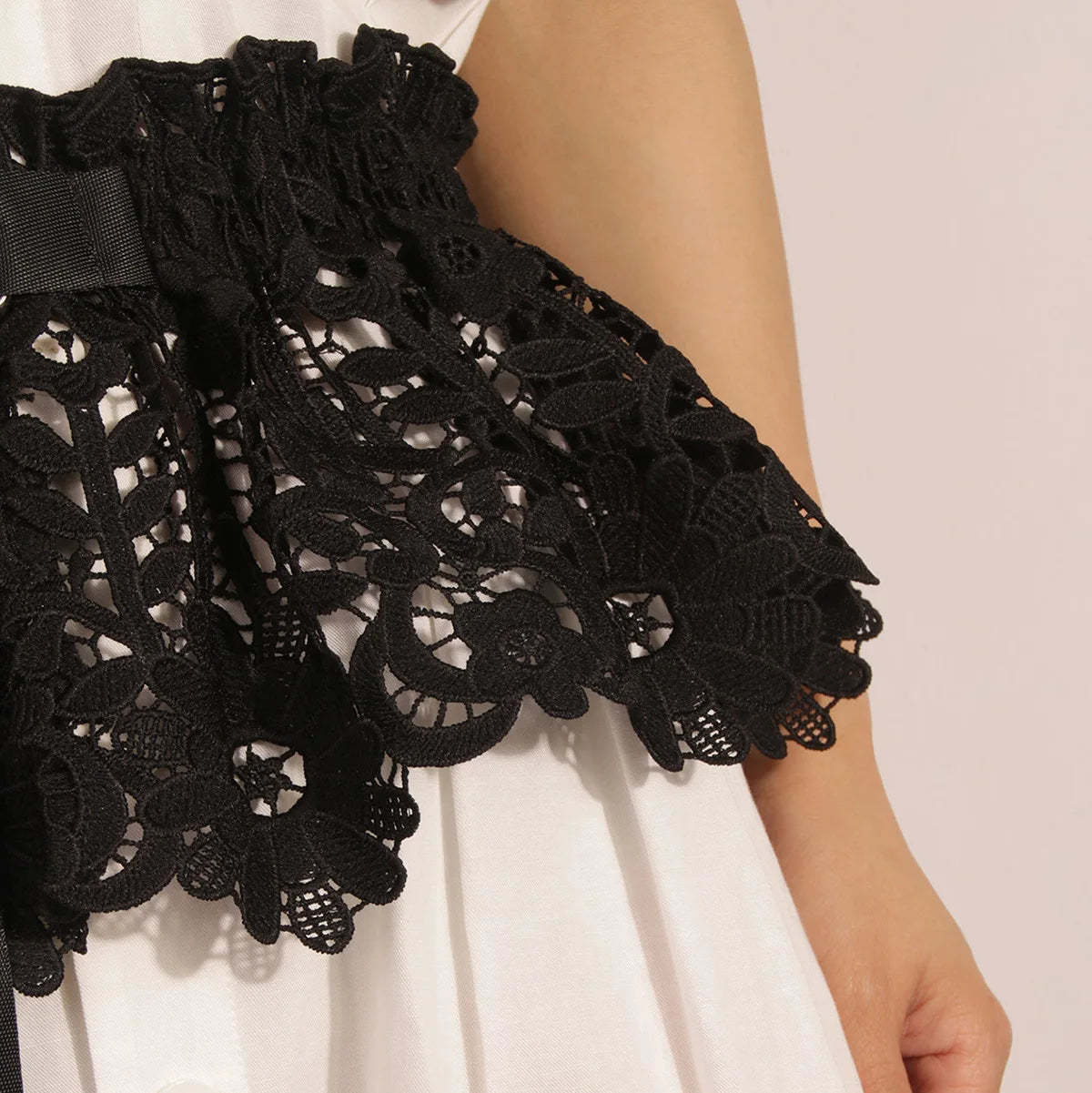 Black Lace Gothic Luxury Designer Belt Secondary image