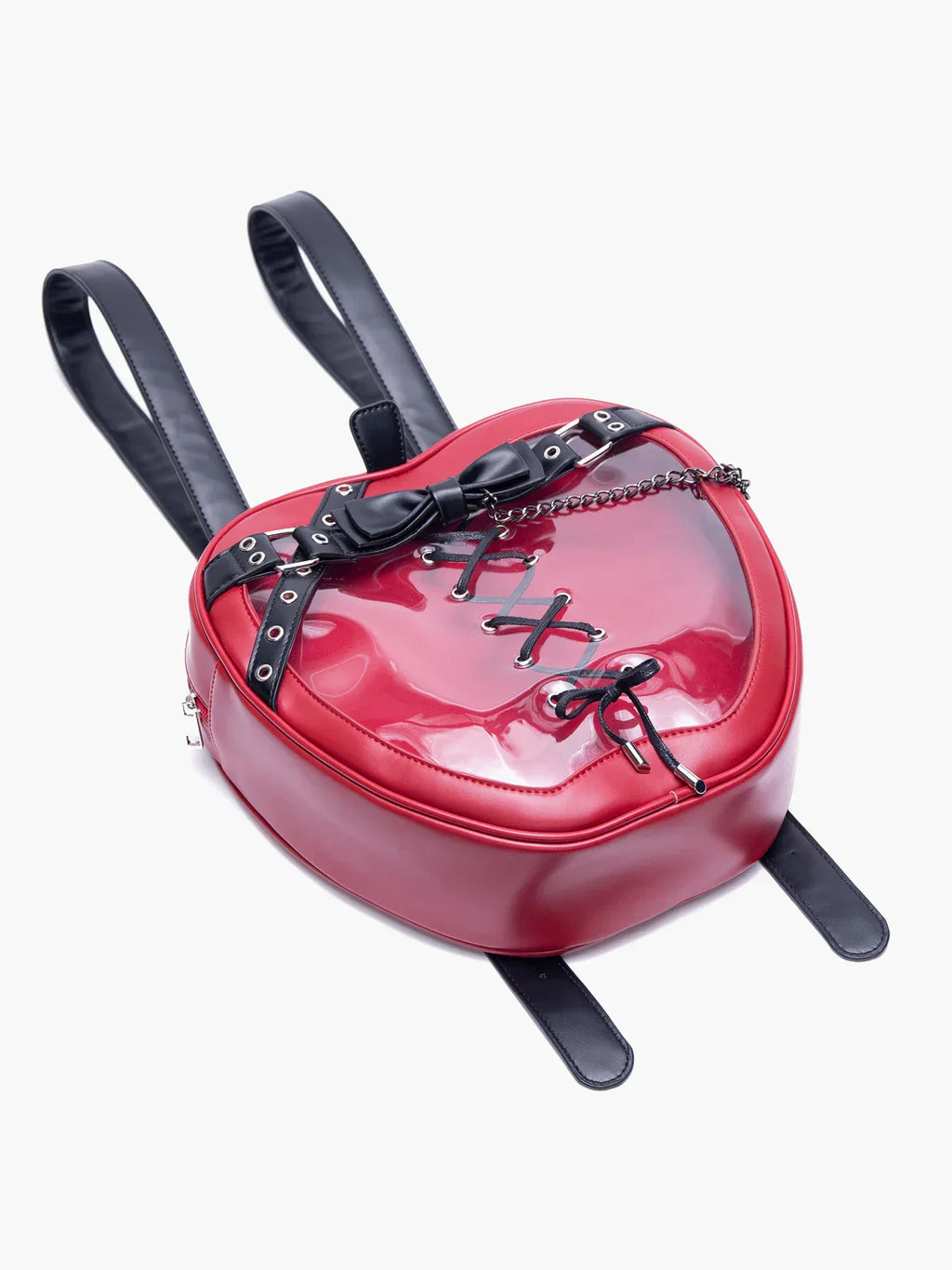 Hiatus Dark Belt Chain Apple Shoulder Gothic Strap Bow Backpack Bag Halloween