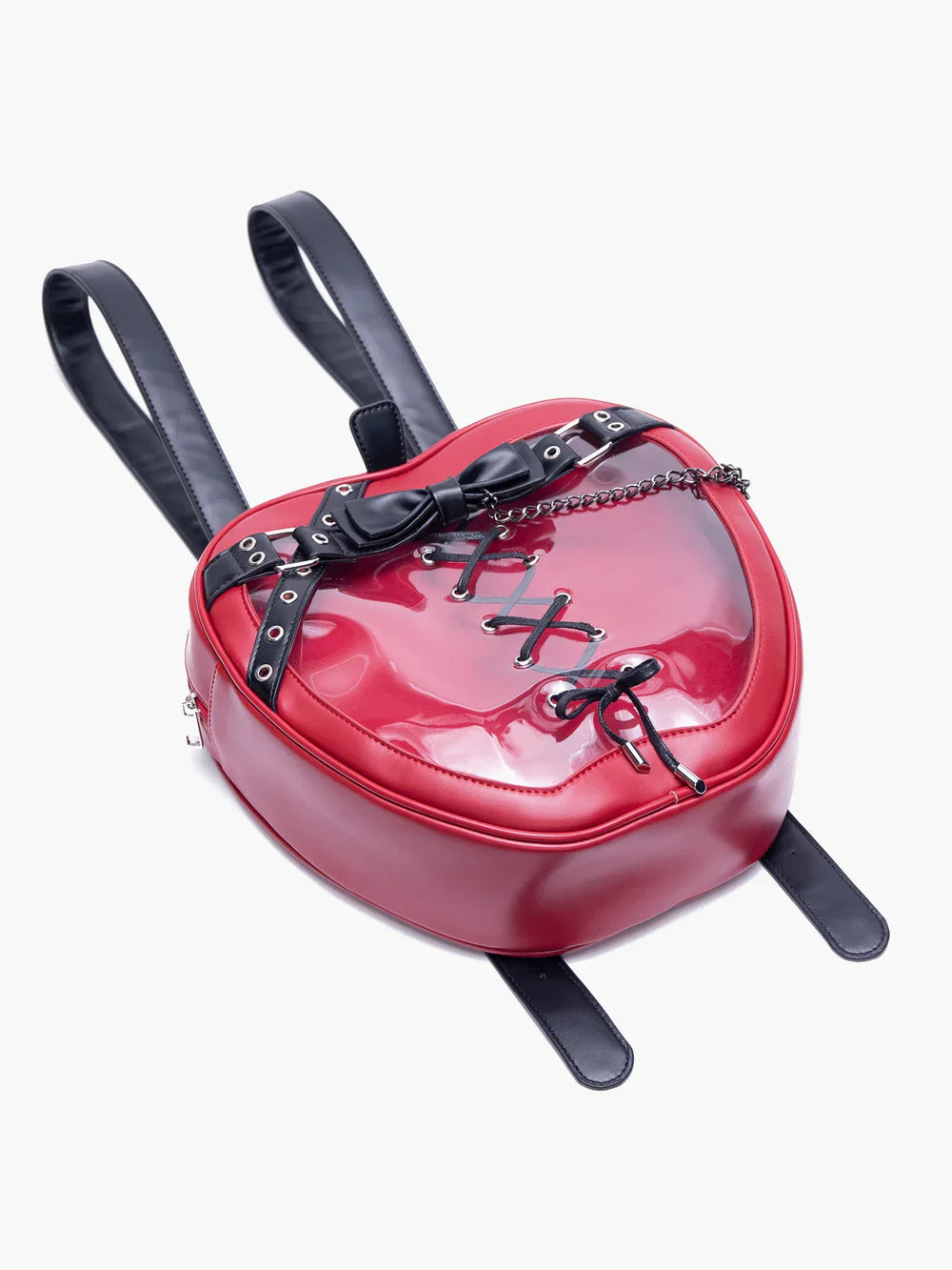 Hiatus Dark Belt Chain Apple Shoulder Gothic Strap Bow Backpack Bag Halloween