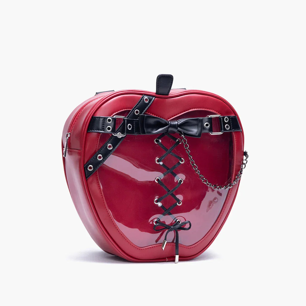 Hiatus Dark Belt Chain Apple Shoulder Gothic Strap Bow Backpack Bag Halloween