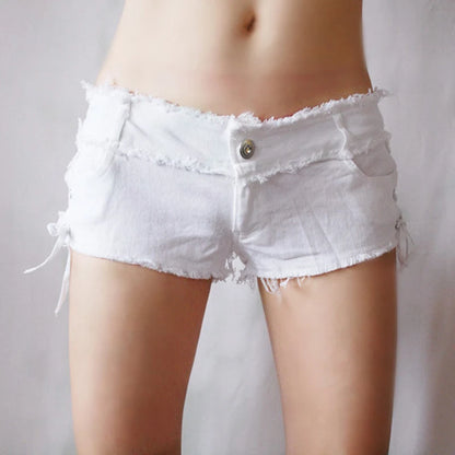 Tassel Low Rise Denim Short
