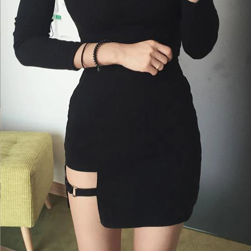 Irregular High Waist Bandage Skirt Main image