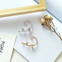 Cute Cat Clip On Ear Cuff Wrap Earring