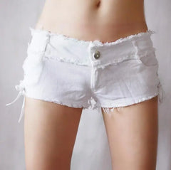 Tassel Low Rise Denim Short
