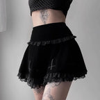 High Slit Irregular A-line Skirt