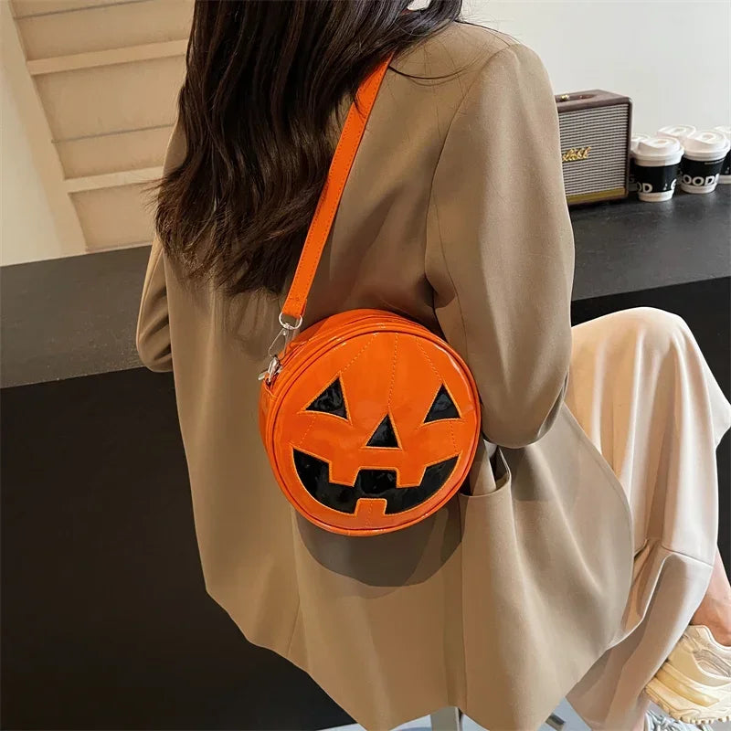 Halloween Pumpkin Head Gothic Party Evening Clutch Spooky Crossbody Bag Main image