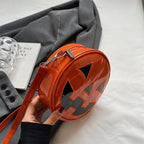 Halloween Pumpkin Head Gothic Party Evening Clutch Spooky Crossbody Bag