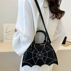 Halloween Novelty Fashion Bat Wingcreative Pu Leather Women’s Crossbody Bag