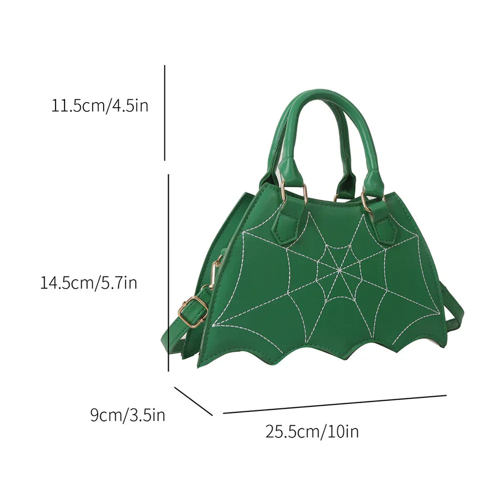 Halloween Novelty Fashion Bat Wingcreative Pu Leather Women’s Crossbody Bag