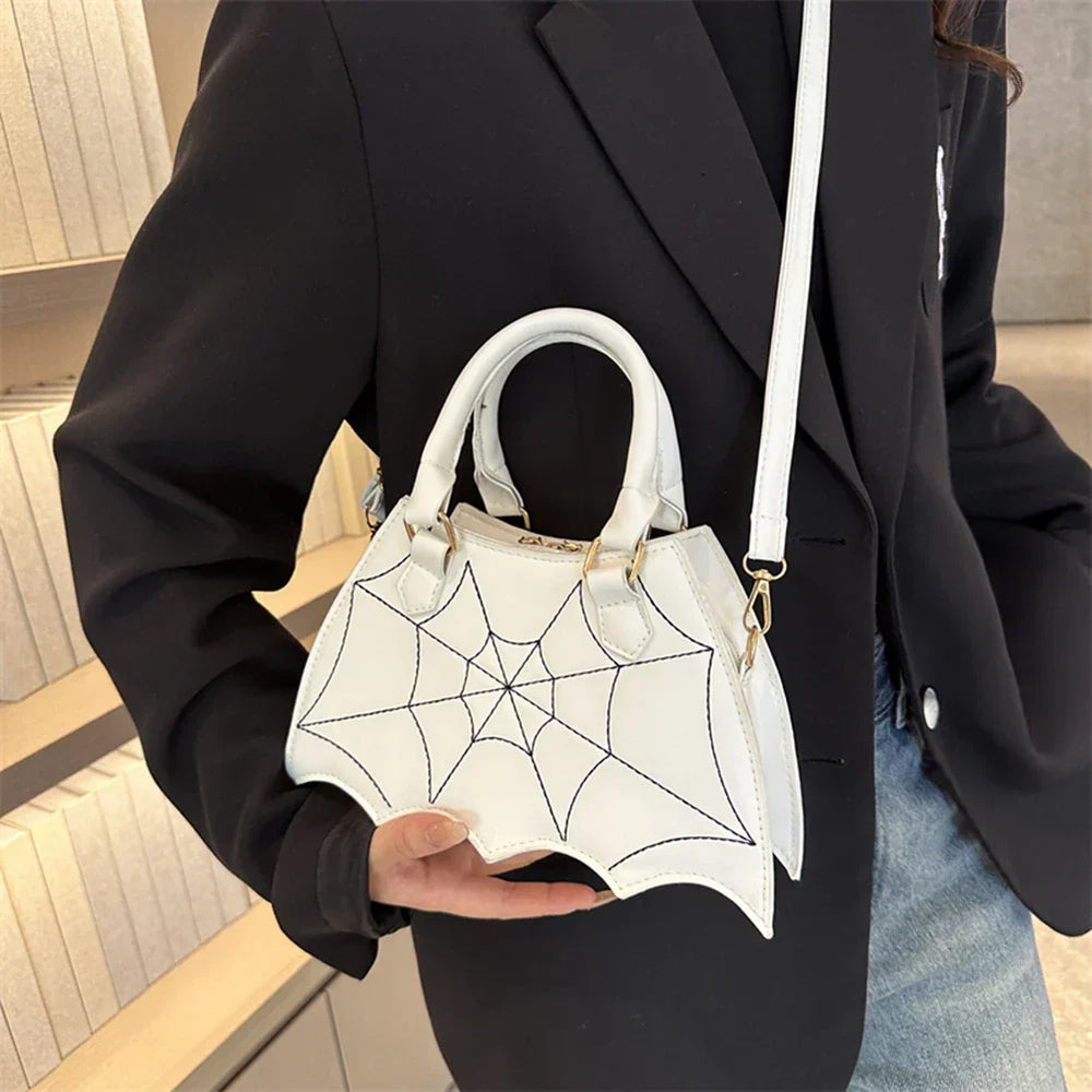Halloween Novelty Fashion Bat Wingcreative Pu Leather Women’s Crossbody Bag